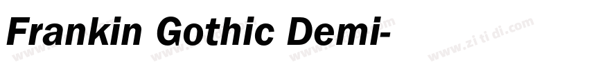 Frankin Gothic Demi字体转换